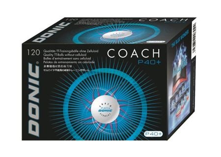 пластиковый мяч DONIC Coach P40+ Cell-Free 120 шт.